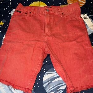 Boys polo denim shorts